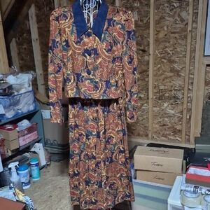 Vintage Paisley Two-Piece Suit